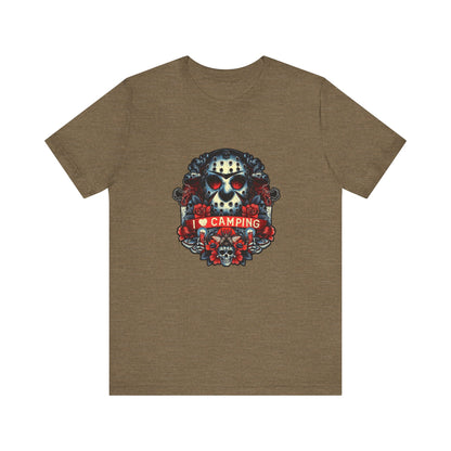 I Love Camping, Halloween T-Shirt, Jersey Short Sleeve Tee