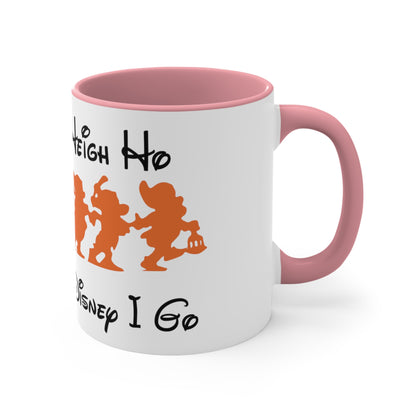 Heigh Ho, Heigh Ho, It's Off To Disney I Go, Accent Coffee Mug, 11oz