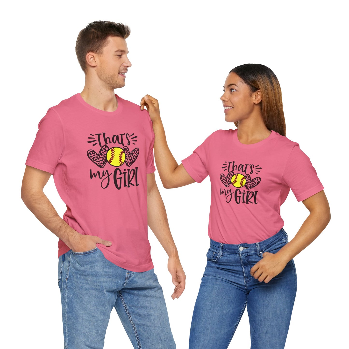 That's My Girl SoftBall Jersey Short Sleeve Tee
