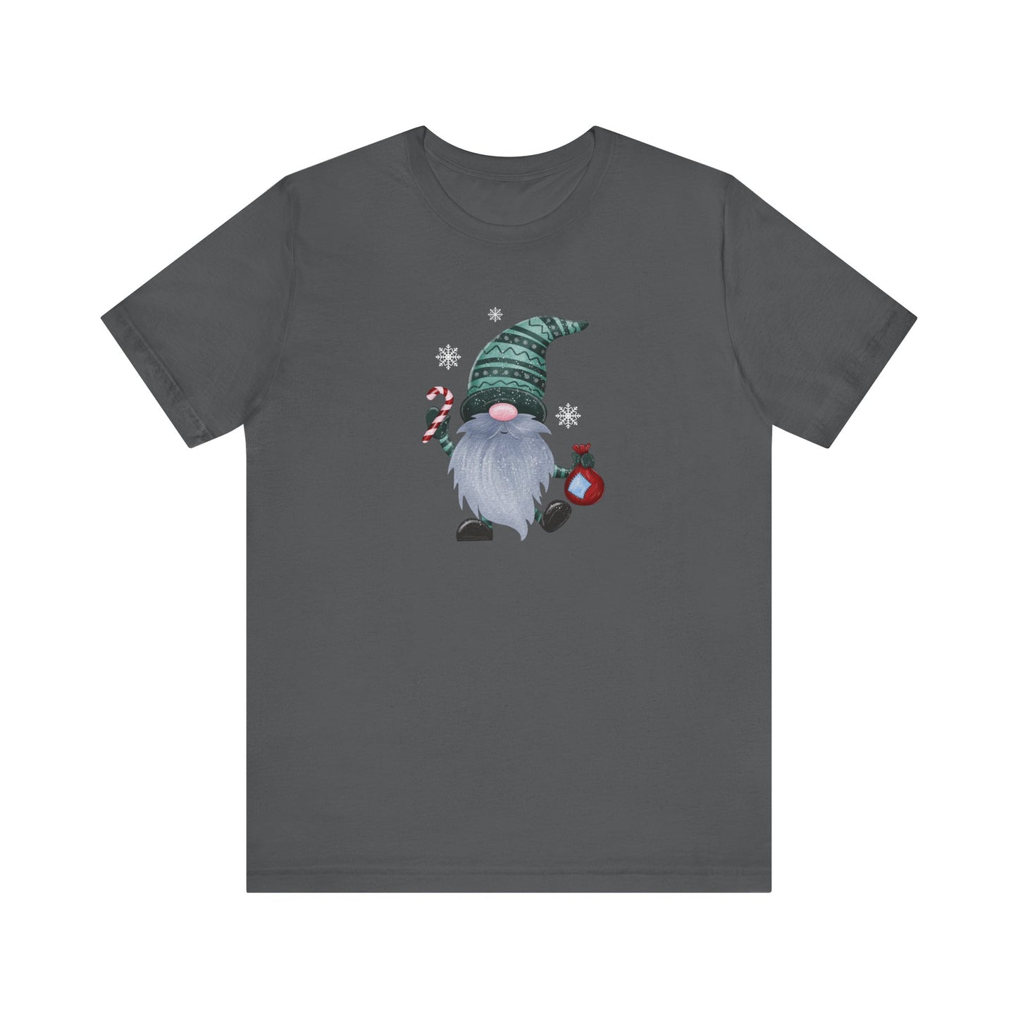 Happy Holidays, Party Gnome, Jersey Short Sleeve Tee