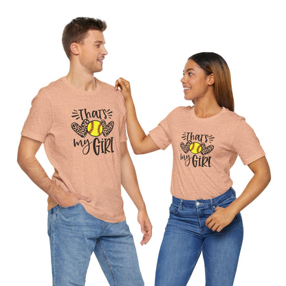 That's My Girl SoftBall Jersey Short Sleeve Tee