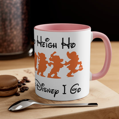 Heigh Ho, Heigh Ho, It's Off To Disney I Go, Accent Coffee Mug, 11oz