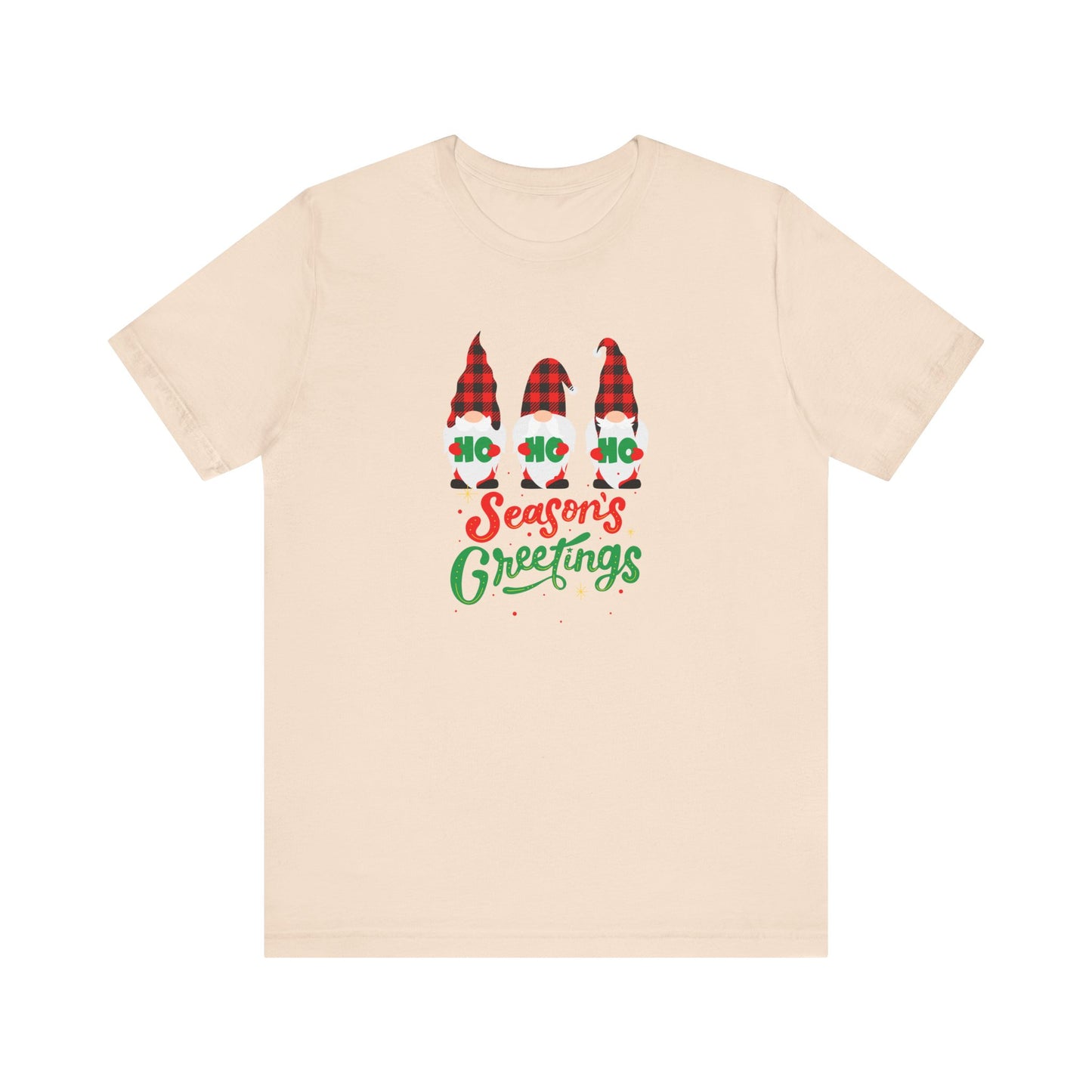 Season's Greeting Gnomes, Jersey Short Sleeve Tee