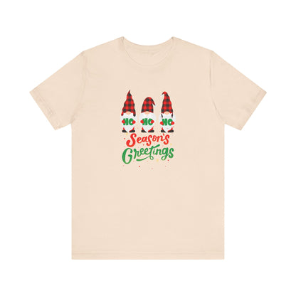Season's Greeting Gnomes, Jersey Short Sleeve Tee