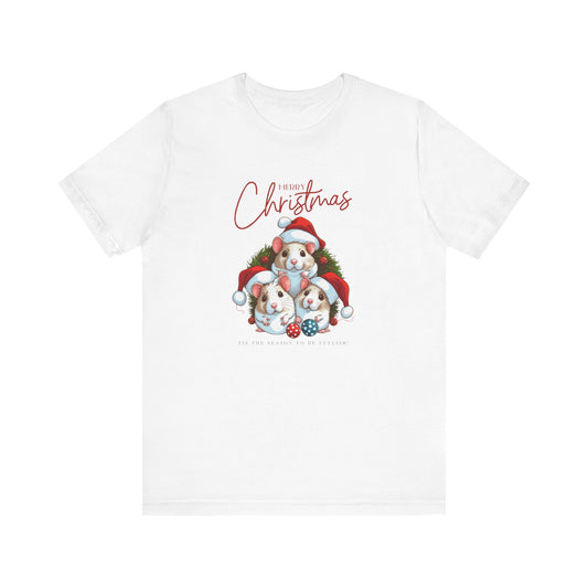 Merry Christmas, Tis' The Season To Be Stylish,  Jersey Short Sleeve Tee