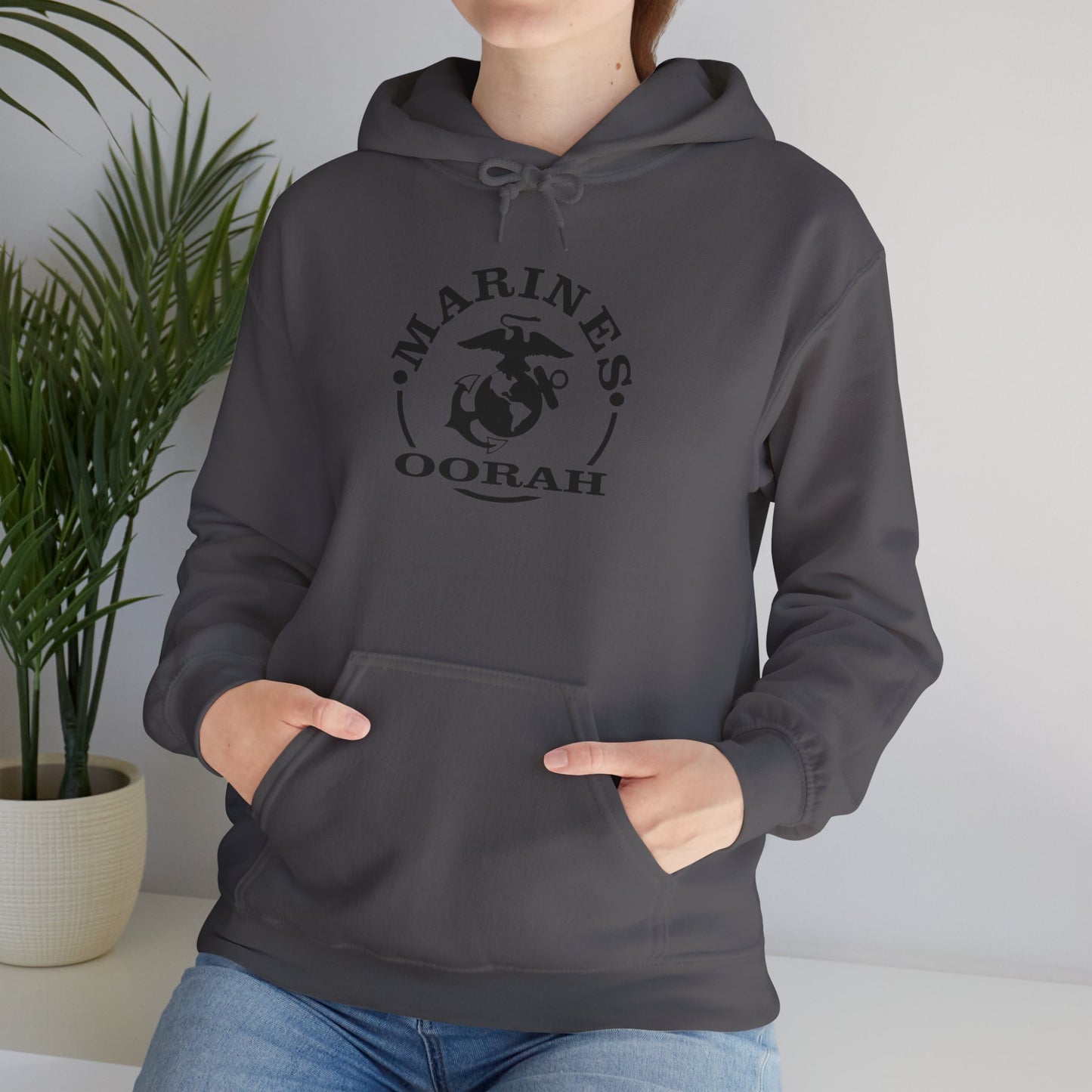 Marines Oorah Hoodie,  Heavy Blend™ Hooded Sweatshirt