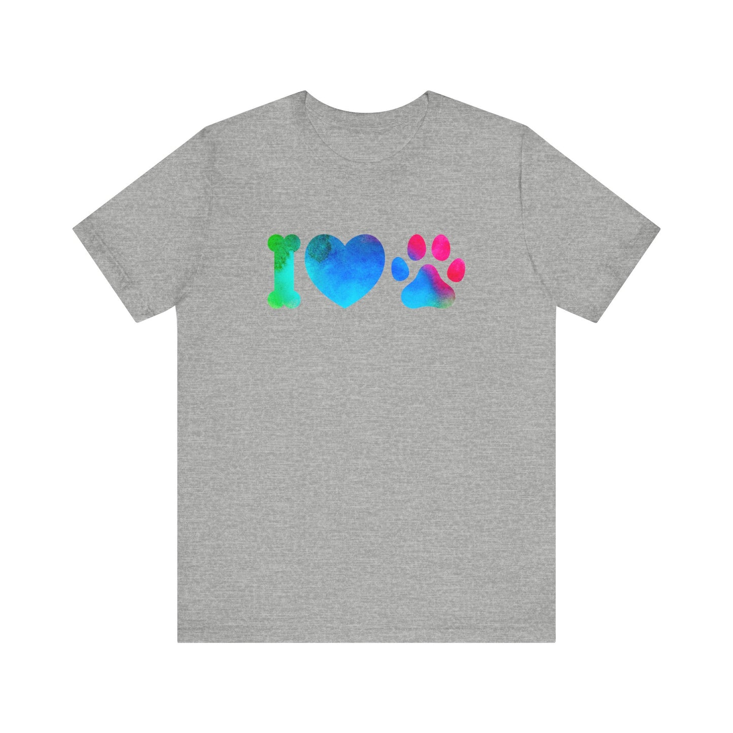 I love Paws,Jersey Short Sleeve Tee