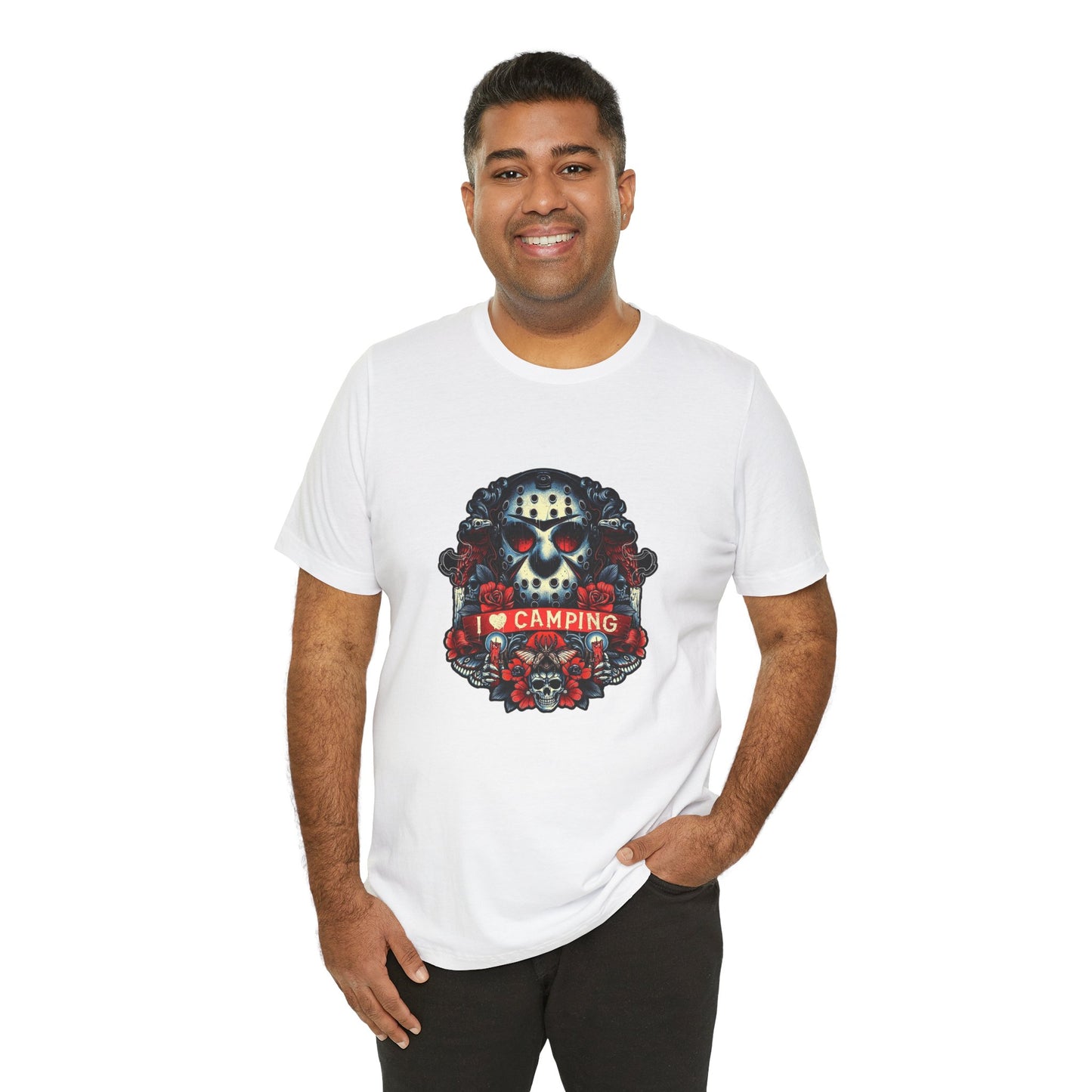 I Love Camping, Halloween T-Shirt, Jersey Short Sleeve Tee