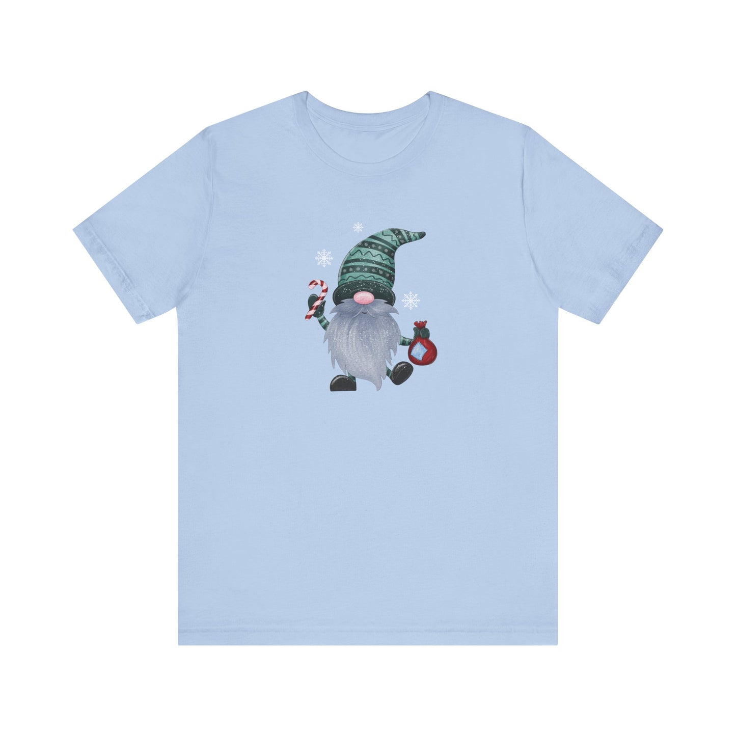 Happy Holidays, Party Gnome, Jersey Short Sleeve Tee