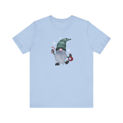 Happy Holidays, Party Gnome, Jersey Short Sleeve Tee