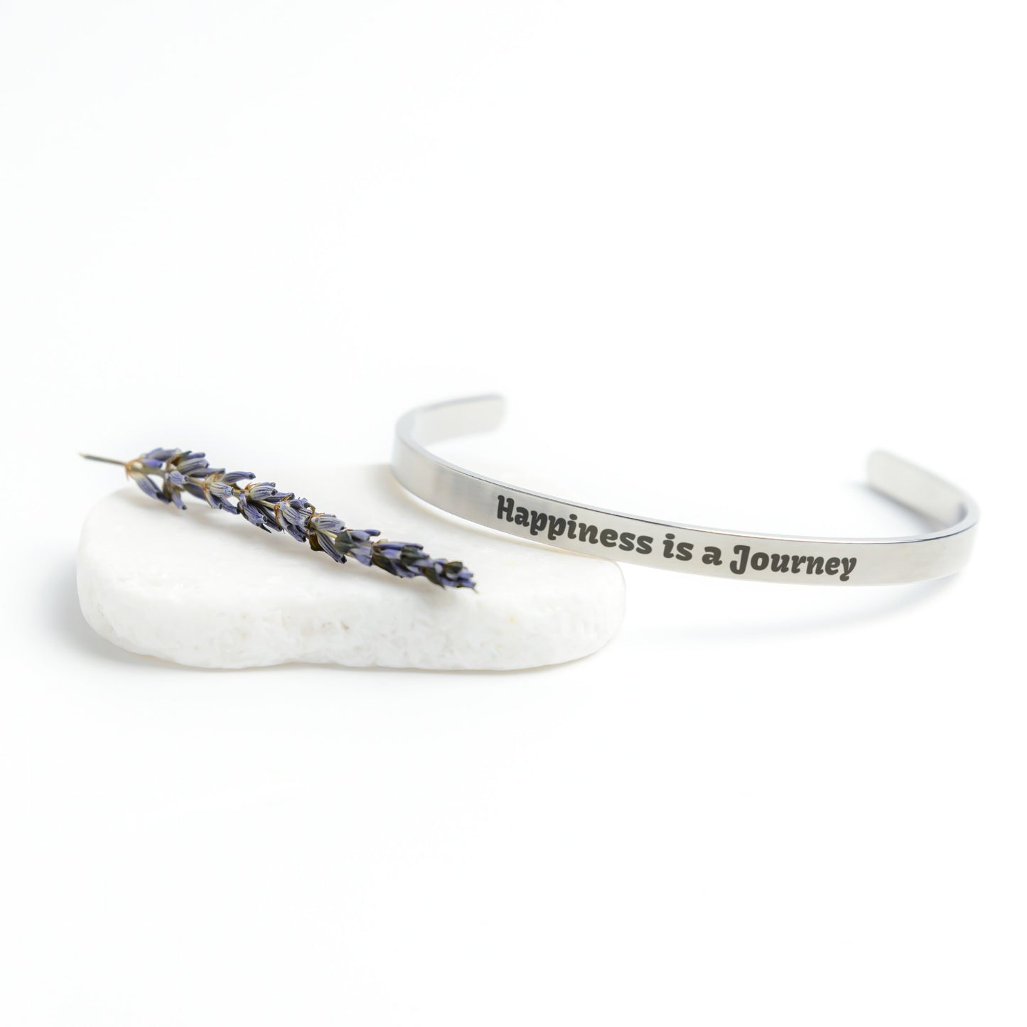 Happiness Is A Journey Cuff Bracelet