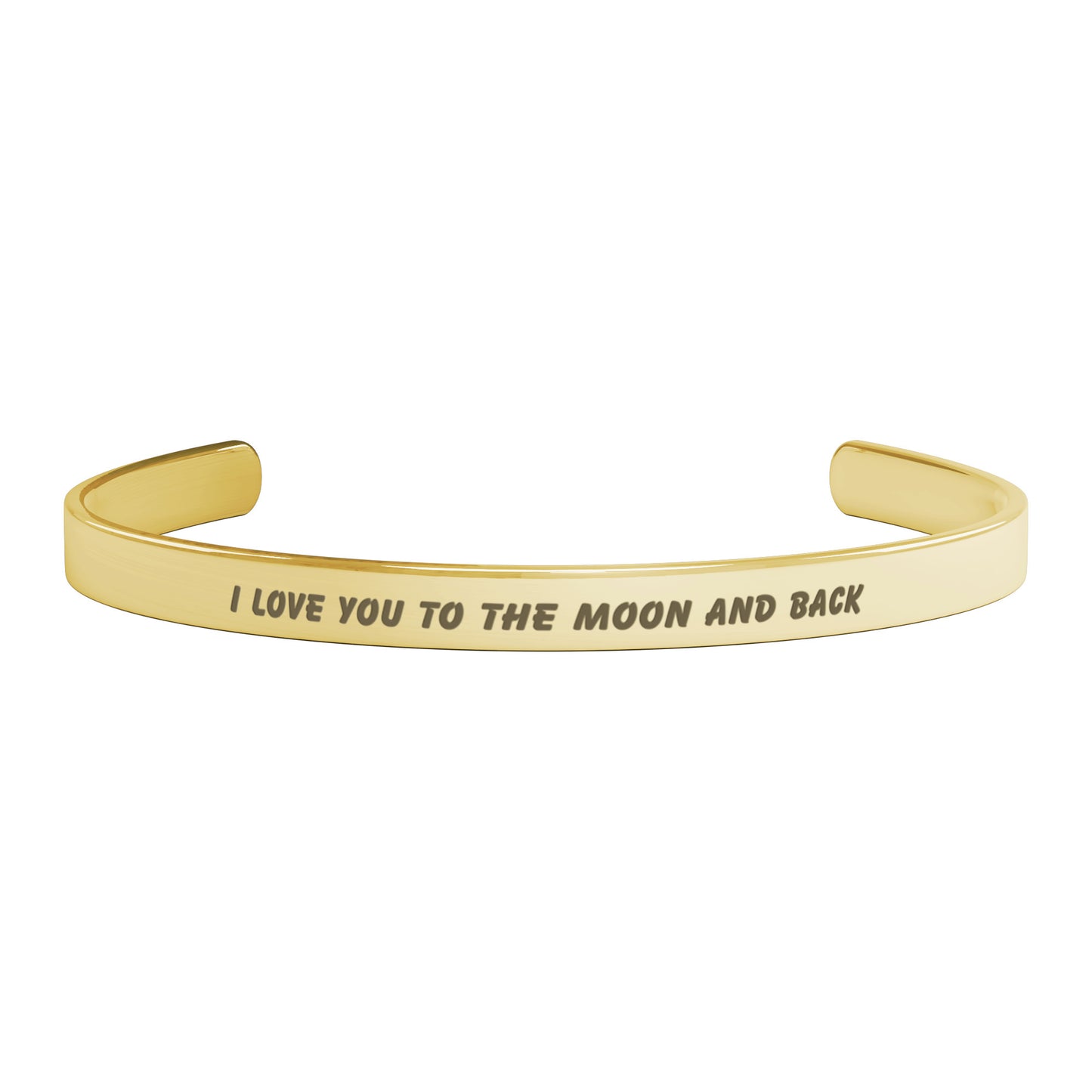 I Love You To The Moon And Back Cuff Bracelet