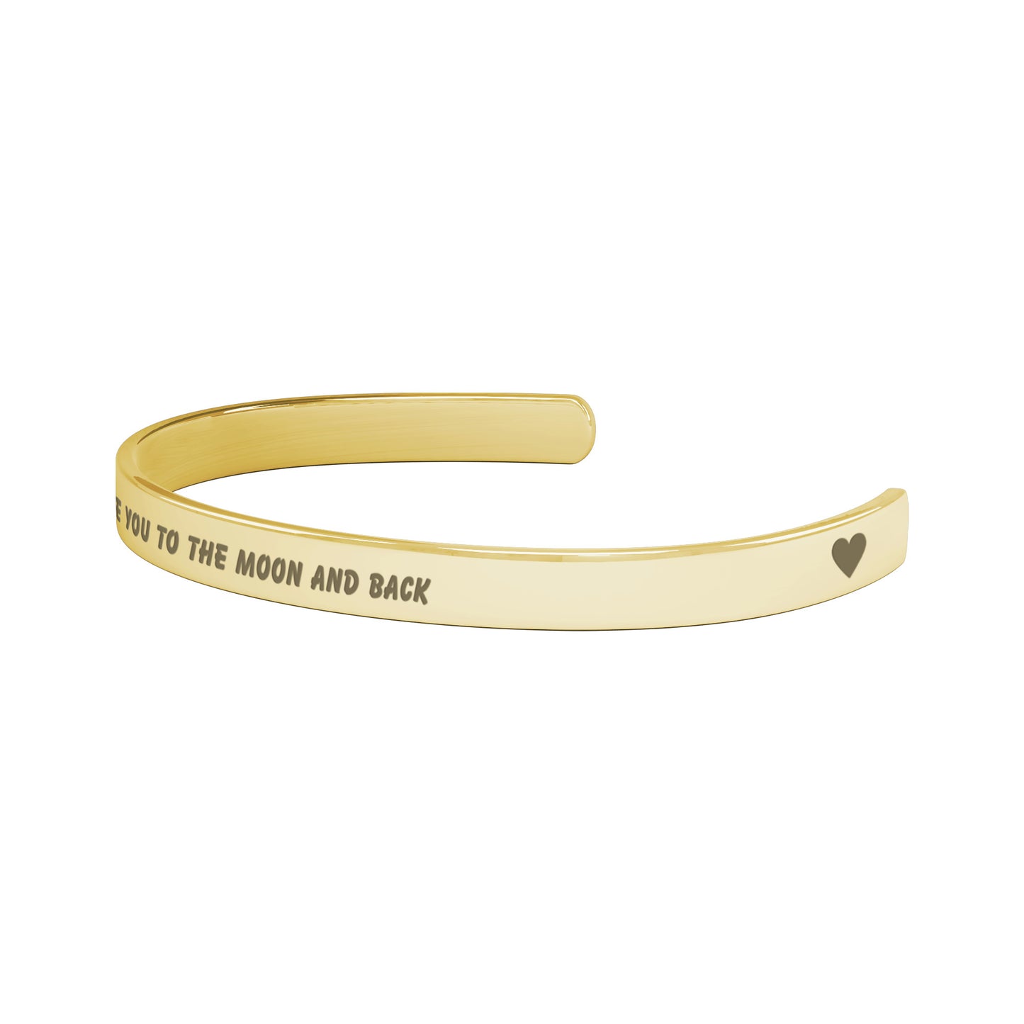 I Love You To The Moon And Back Cuff Bracelet
