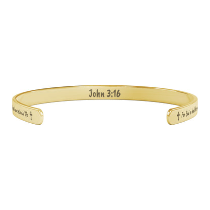 John 3:16 Cuff Bracelet