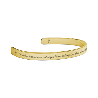 John 3:16 Cuff Bracelet
