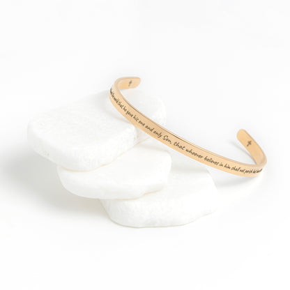 John 3:16 Cuff Bracelet