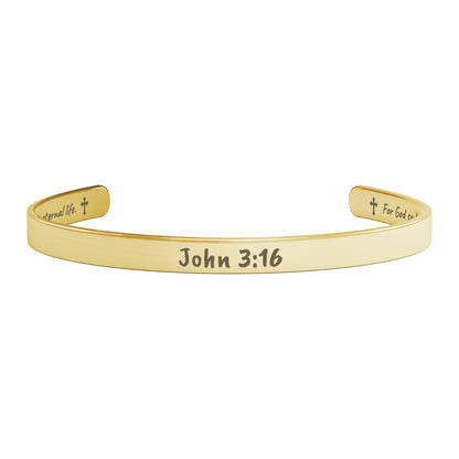 John  3:16 choice 2  Cuff Bracelet
