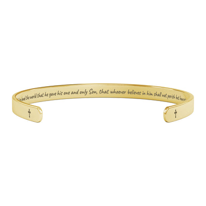 John  3:16 choice 2  Cuff Bracelet