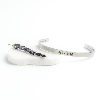 John  3:16 choice 2  Cuff Bracelet