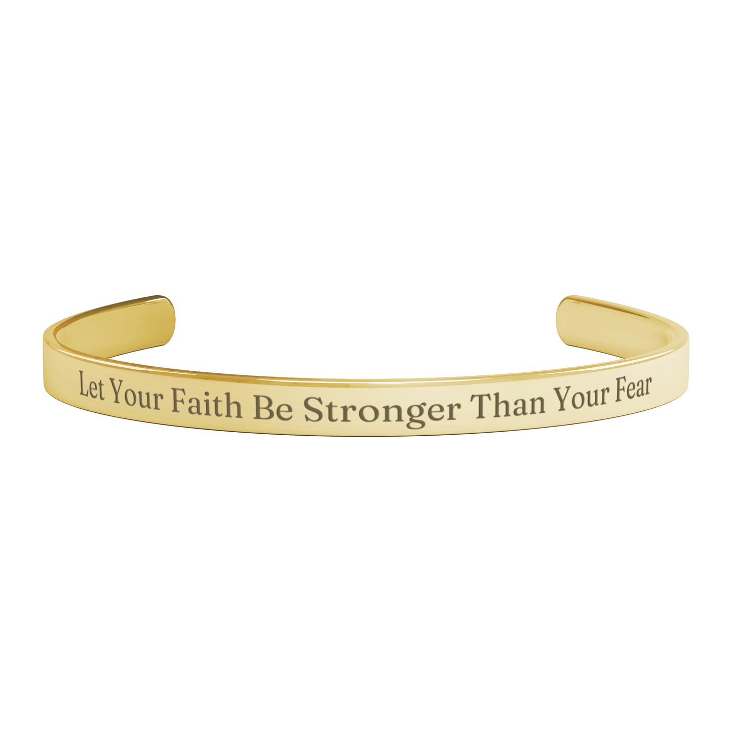 Let Your Faith Be Stronger Than The Storm Cuff Bracelet