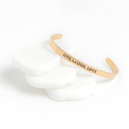 Live, Laugh Love Cuff Bracelet