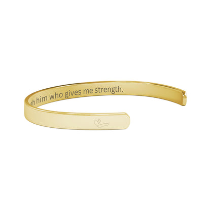 Philippians 4:13 Cuff Bracelet