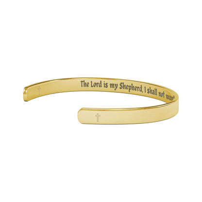 Psalm 23:1 Cuff Bracelet