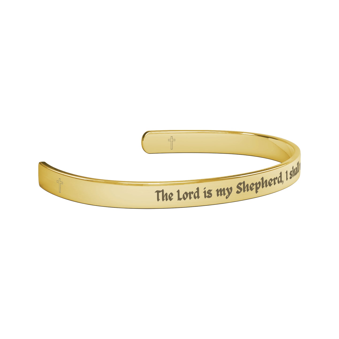 The Lord is My Shepherd, I Shall Not Want. Cuff Bracelet